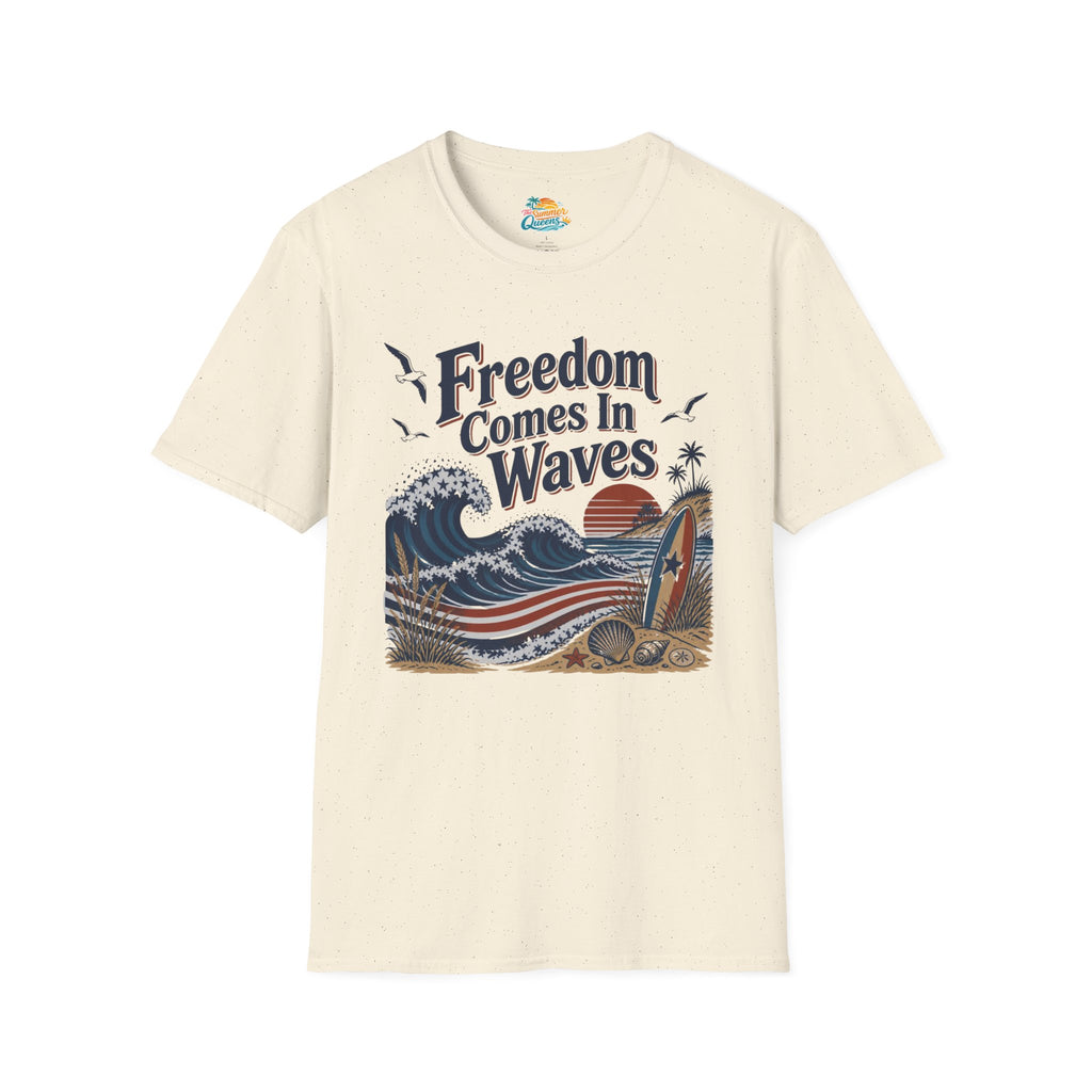 Freedom Comes In Waves T-Shirt