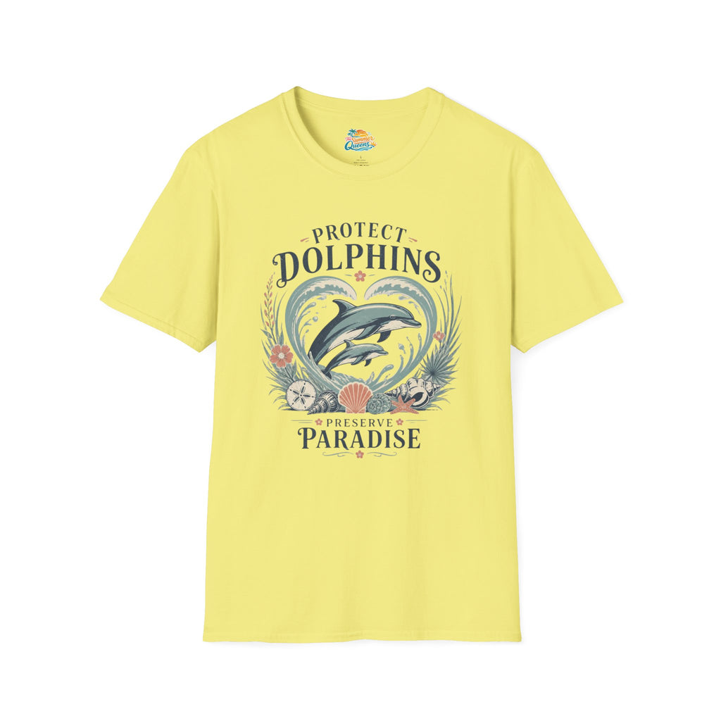 Protect Dolphins T-Shirt Preserve Paradise T-Shirt