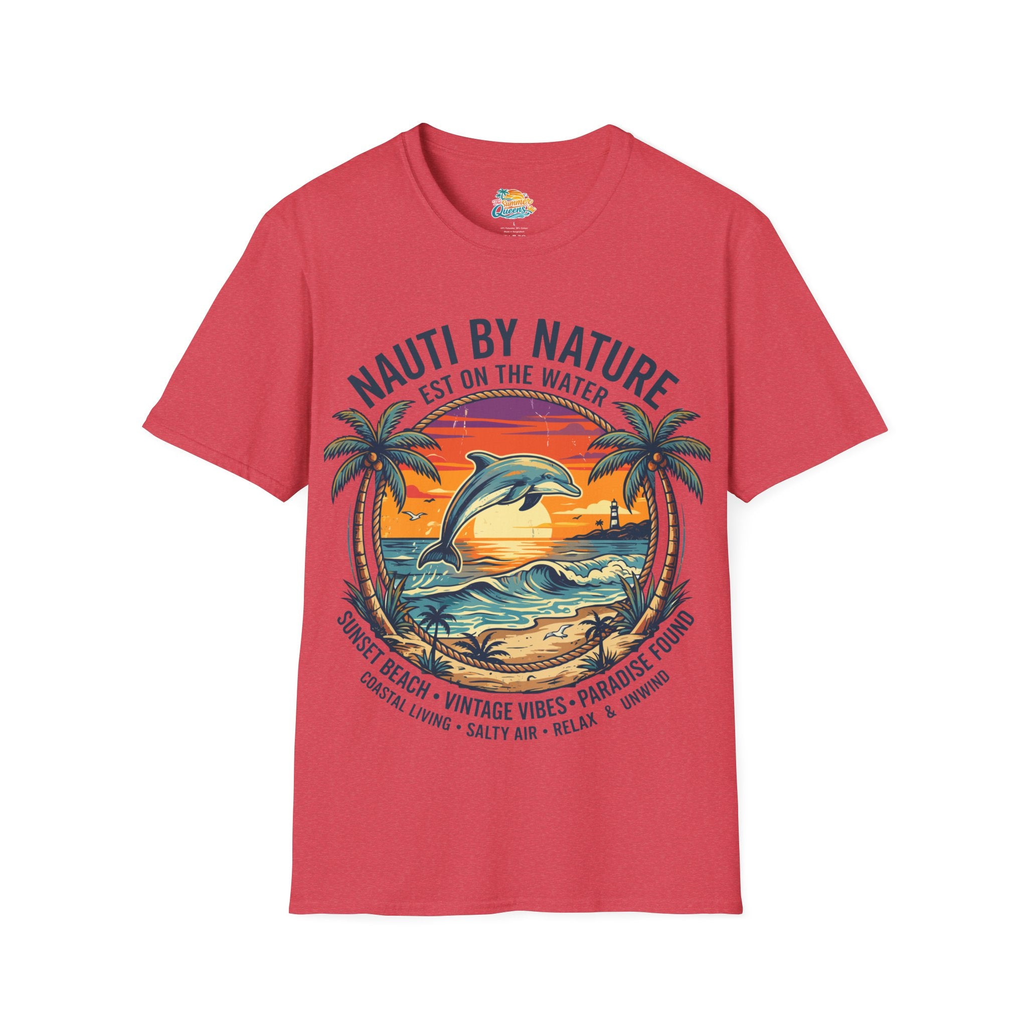 Nauti By Nature EST On The Water - Dolphin Sunset T-Shirt