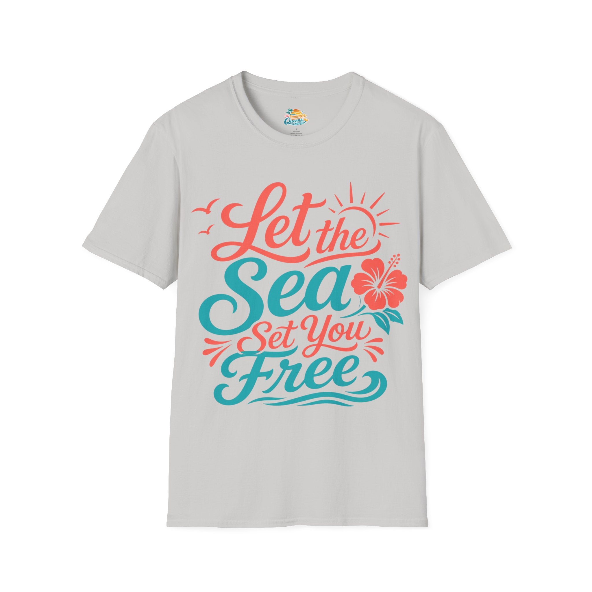 Let the Sea Set You Free T-Shirt — Beachy Coastal Graphic Tee