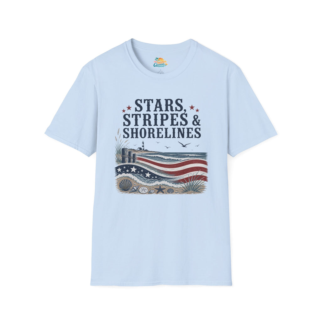 Stars, Stripes & Shorelines US Flag T-Shirt