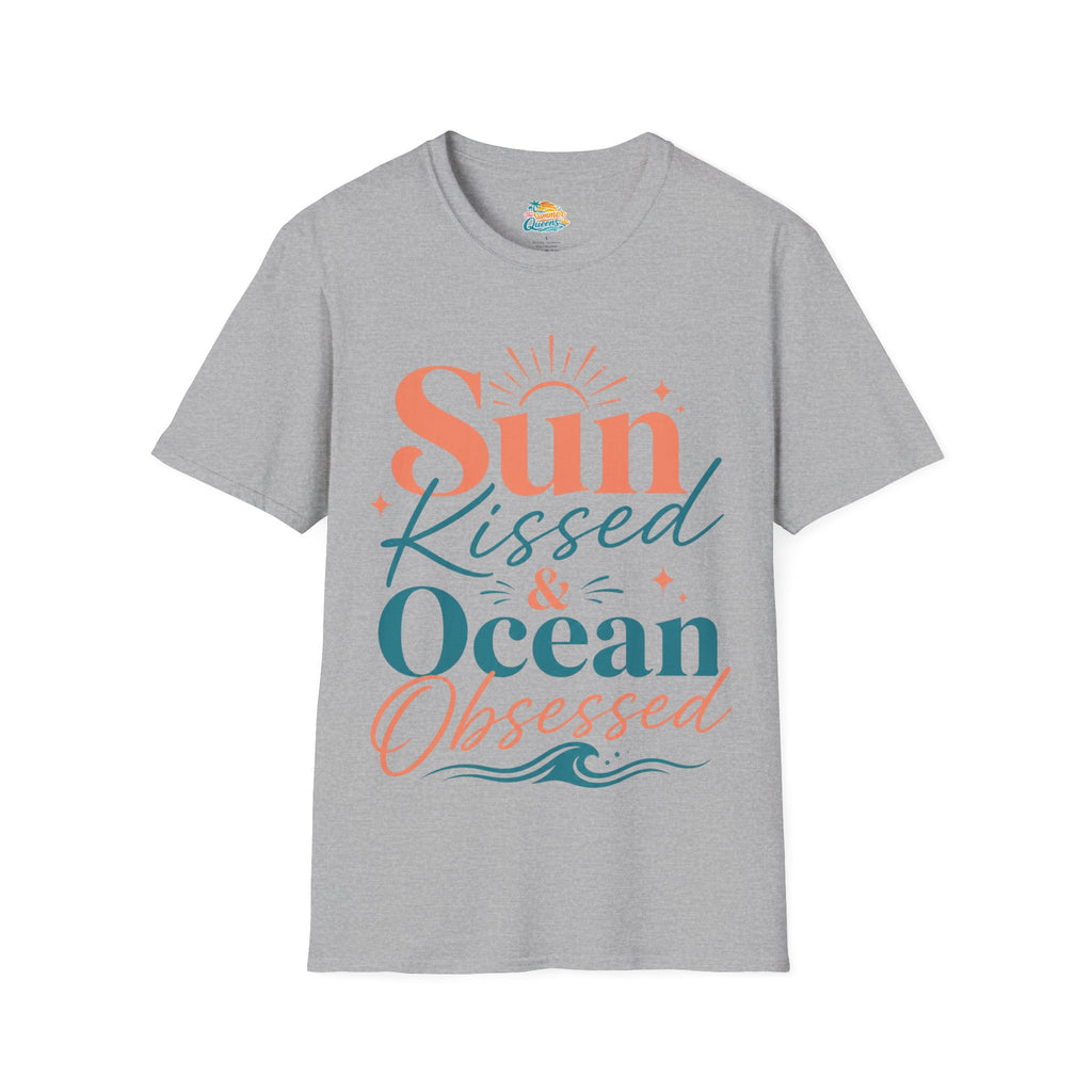 Sun-Kissed & Ocean Obsessed T-Shirt — Beachy Summer Graphic Tee