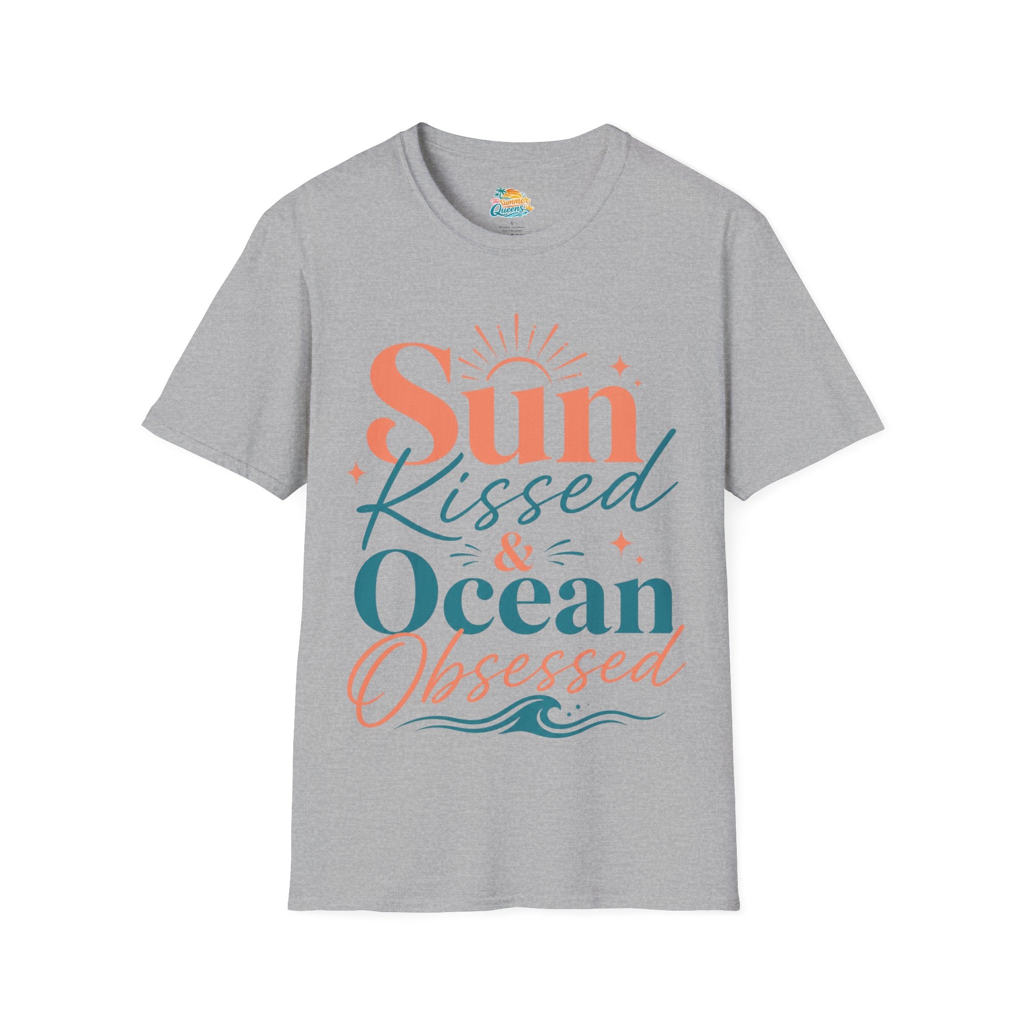 Sun-Kissed & Ocean Obsessed T-Shirt — Beachy Summer Graphic Tee
