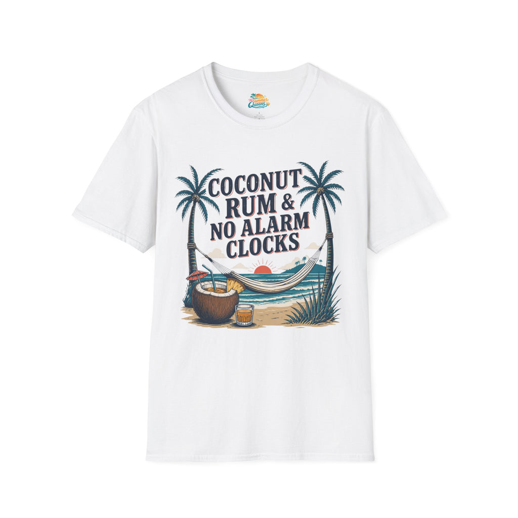 Coconut Rum & No Alarm Clocks T-Shirt