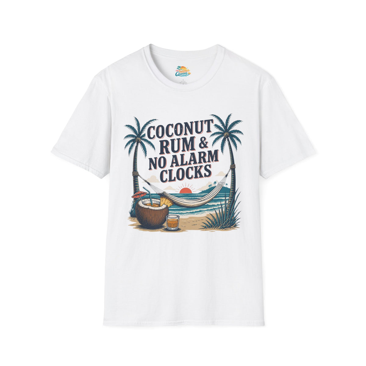 Coconut Rum & No Alarm Clocks T-Shirt