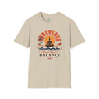 Find Your Balance T-Shirt — Yoga Sunset Meditation Tee