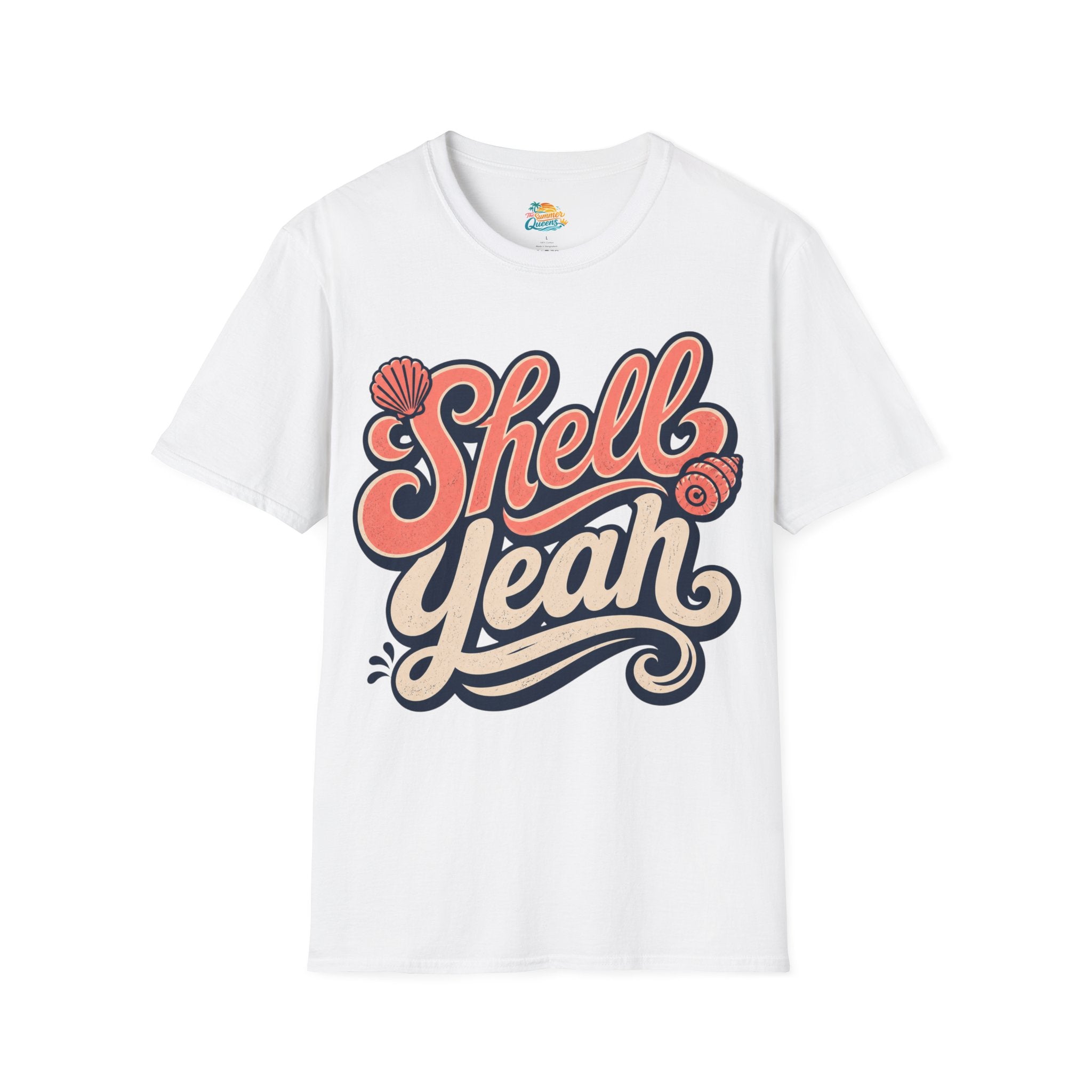 Shell Yeah T-Shirt — Retro Beachy Seashell Graphic Tee