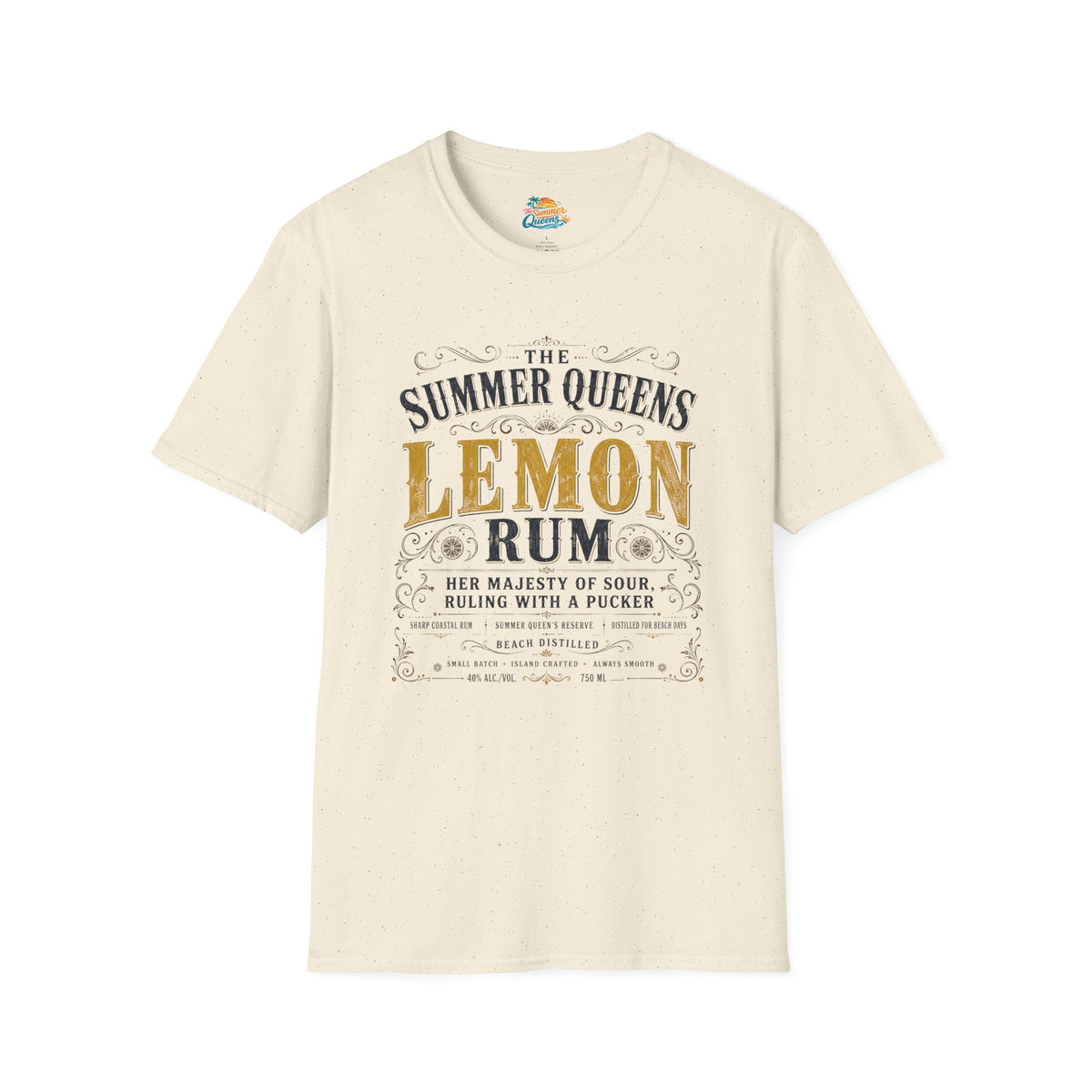 The Summer Queens Lemon Rum Label T-Shirt