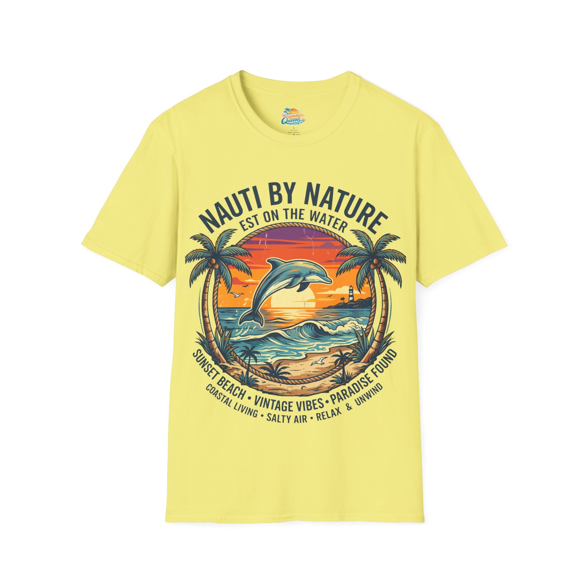 Nauti By Nature EST On The Water - Dolphin Sunset T-Shirt