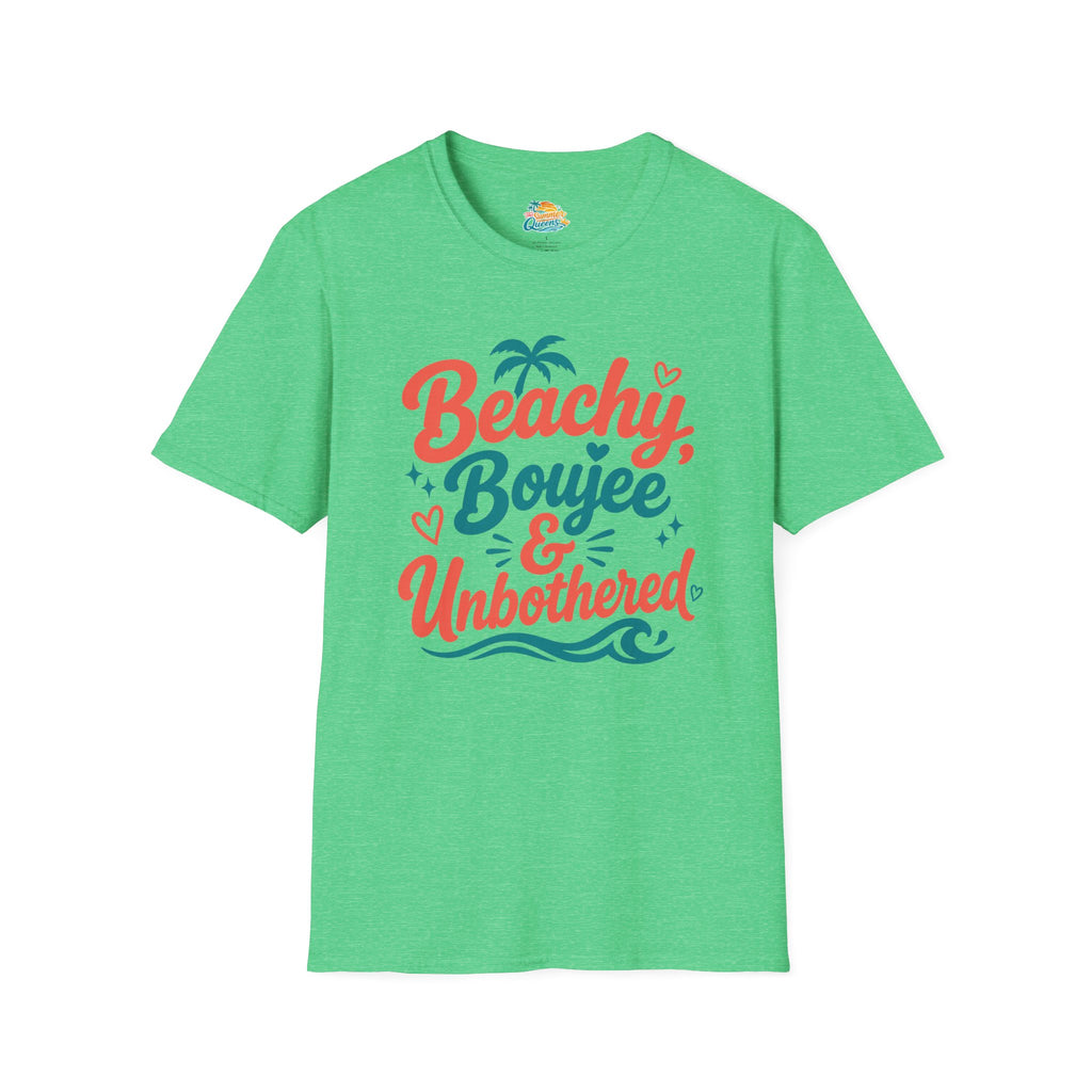 Beachy, Boujee & Unbothered T-Shirt — Tropical Summer Graphic Tee
