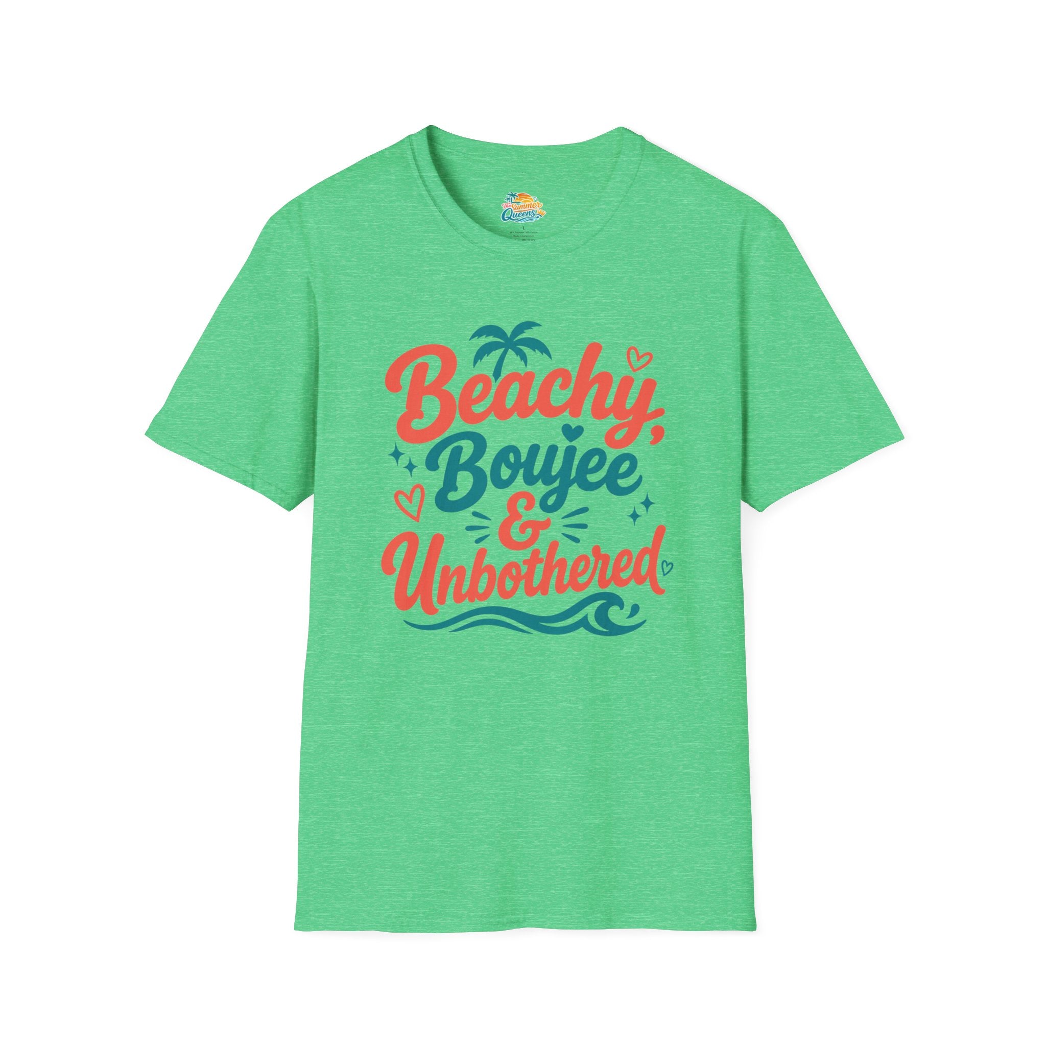 Beachy, Boujee & Unbothered T-Shirt — Tropical Summer Graphic Tee