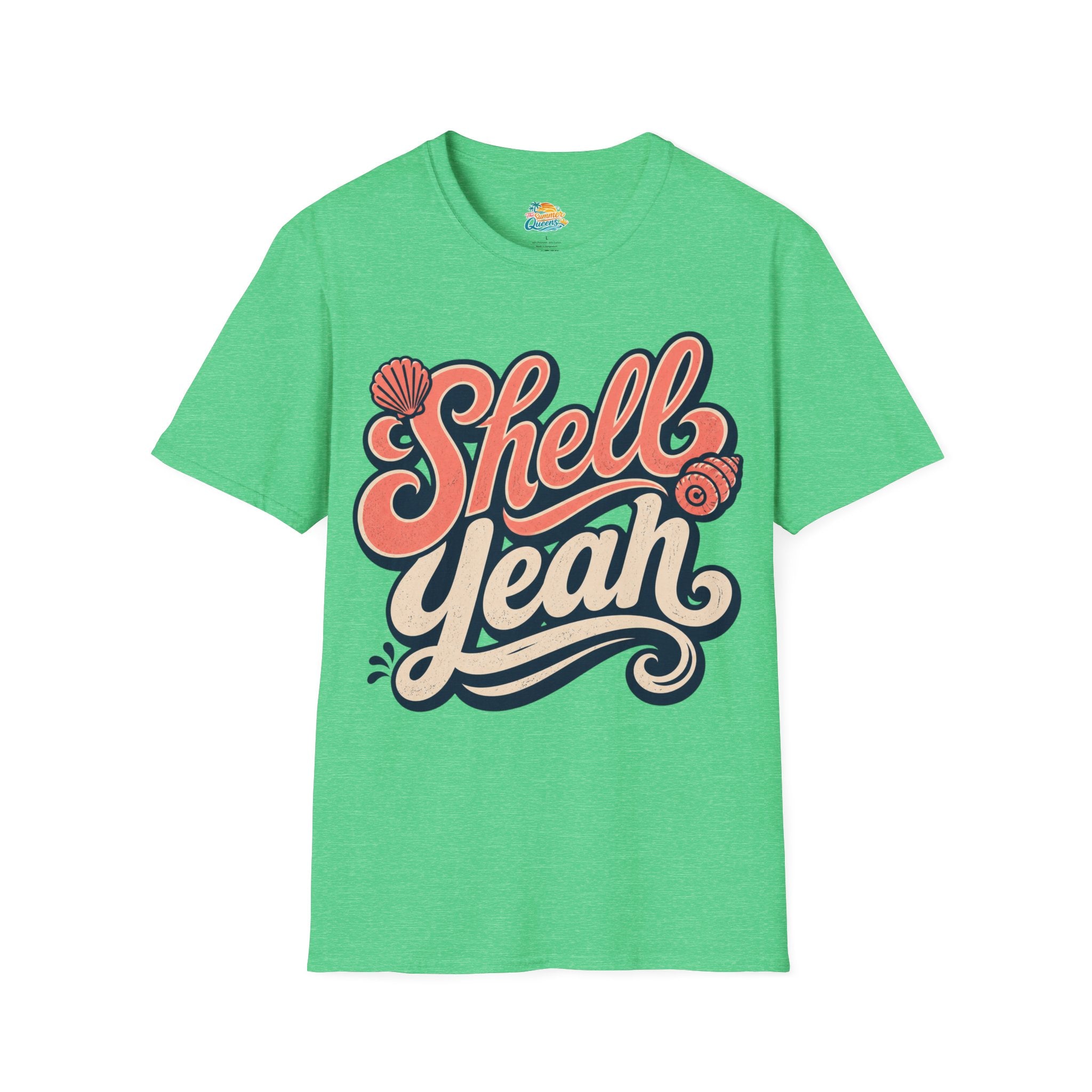 Shell Yeah T-Shirt — Retro Beachy Seashell Graphic Tee