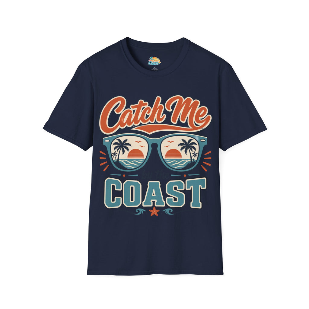 Catch Me by the Coast T-Shirt — Retro Sunglasses Beach Graphic Tee