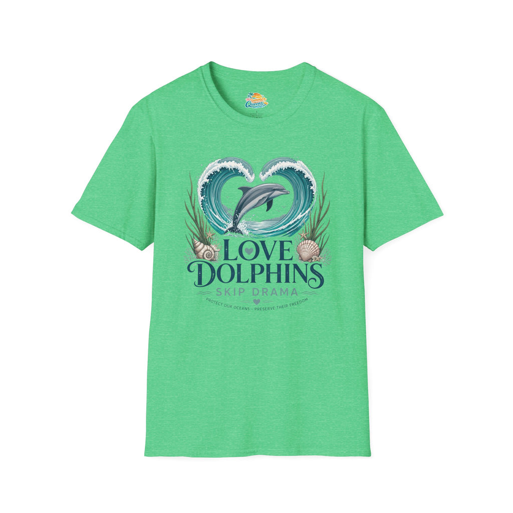 Love Dolphins Skip Dram T-Shirt
