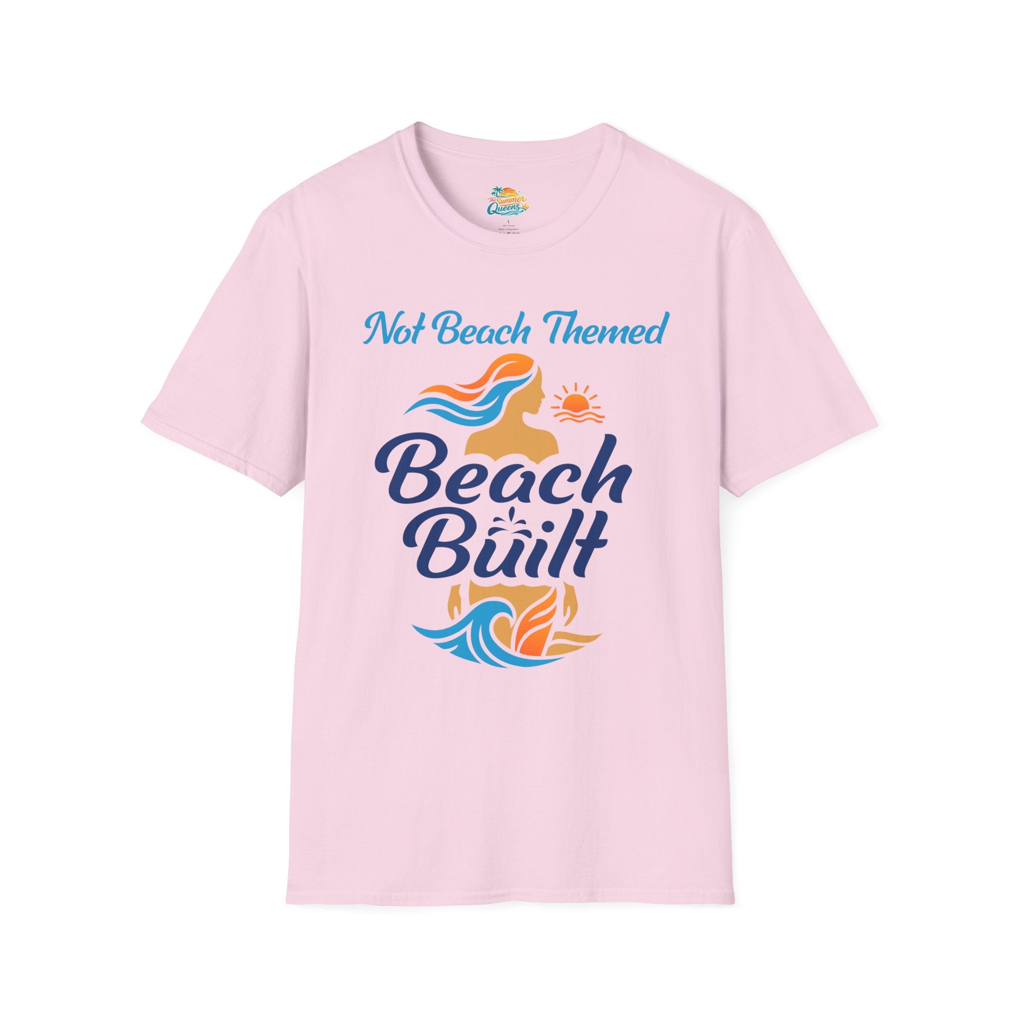 Not Beach Themed, Beach Built T-Shirt — Summer Graphic Tee