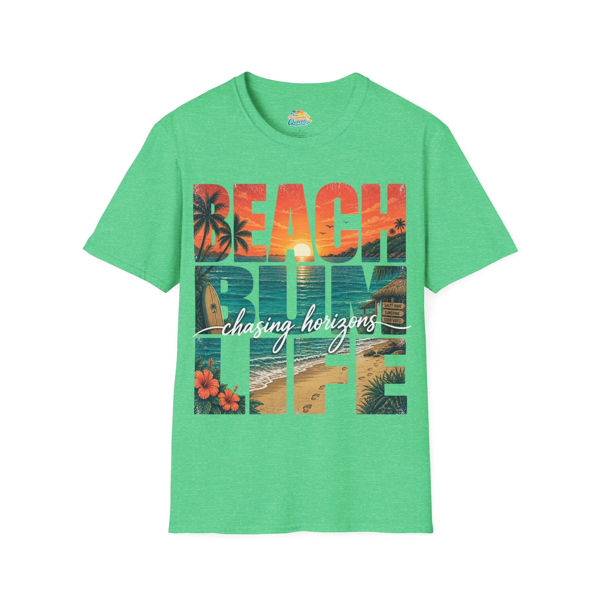 Beach Bum Life T-Shirt – Tropical Surfing Vacation Graphic Tee