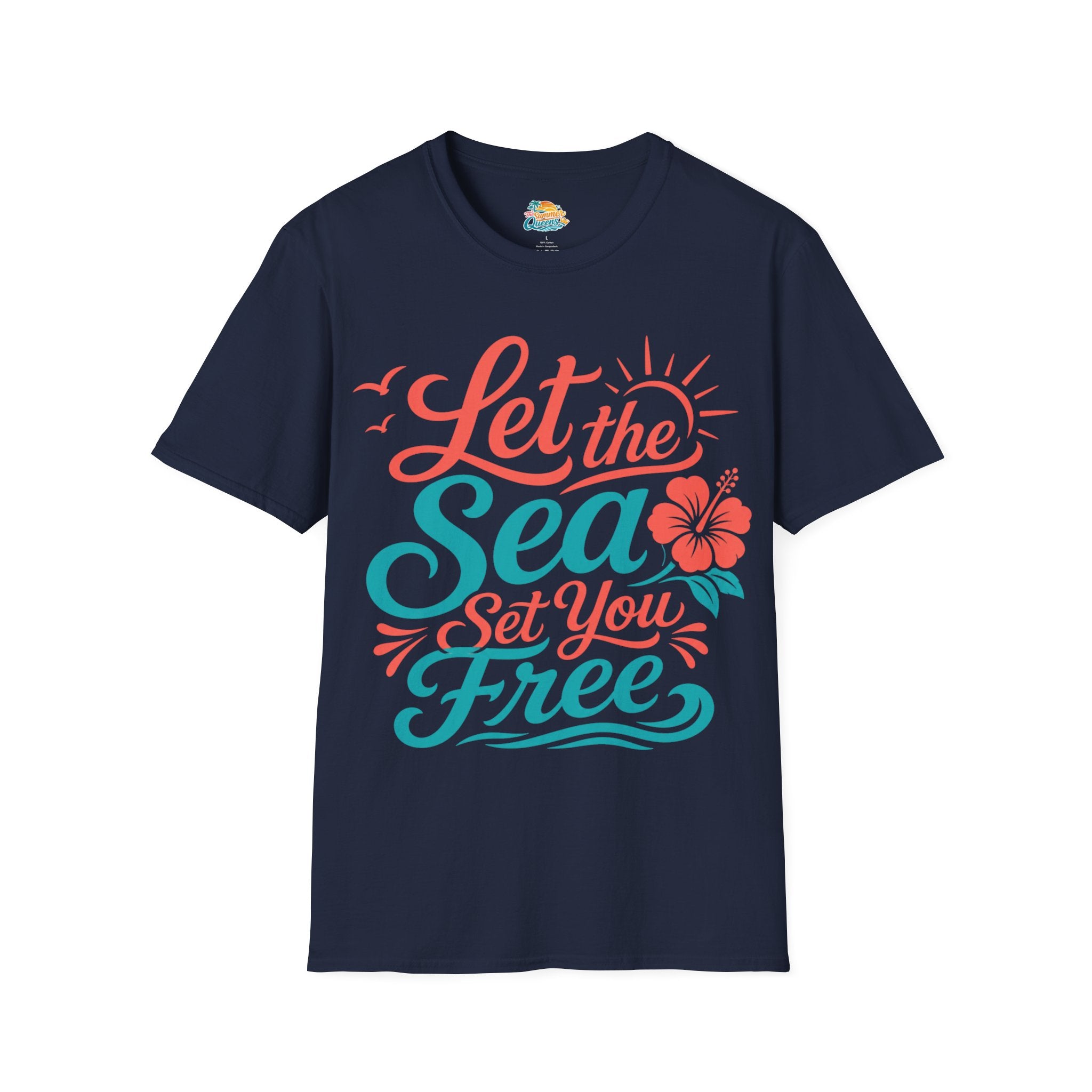 Let the Sea Set You Free T-Shirt — Beachy Coastal Graphic Tee