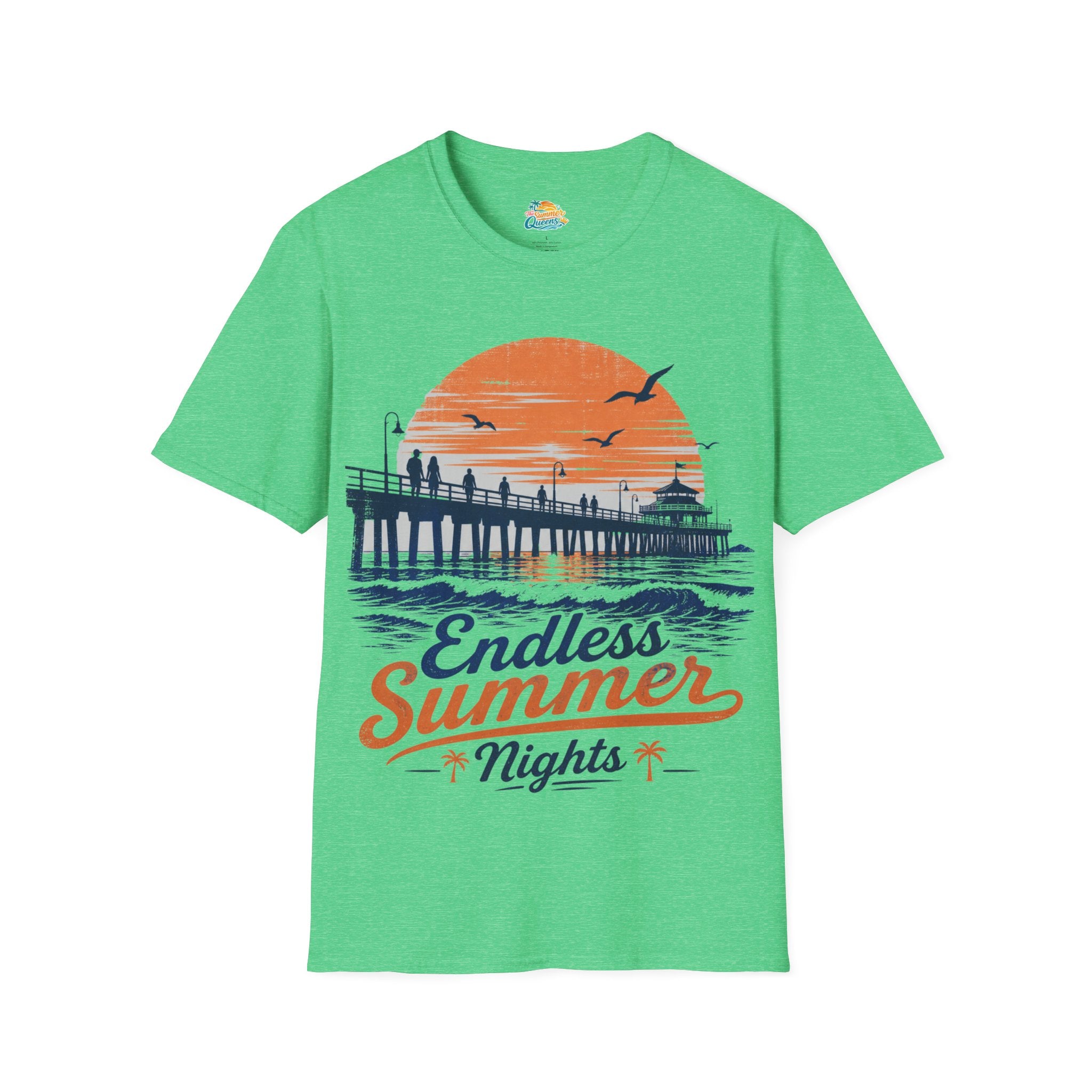Endless Summer Nights T-Shirt — Vintage Pier Sunset Beach Tee