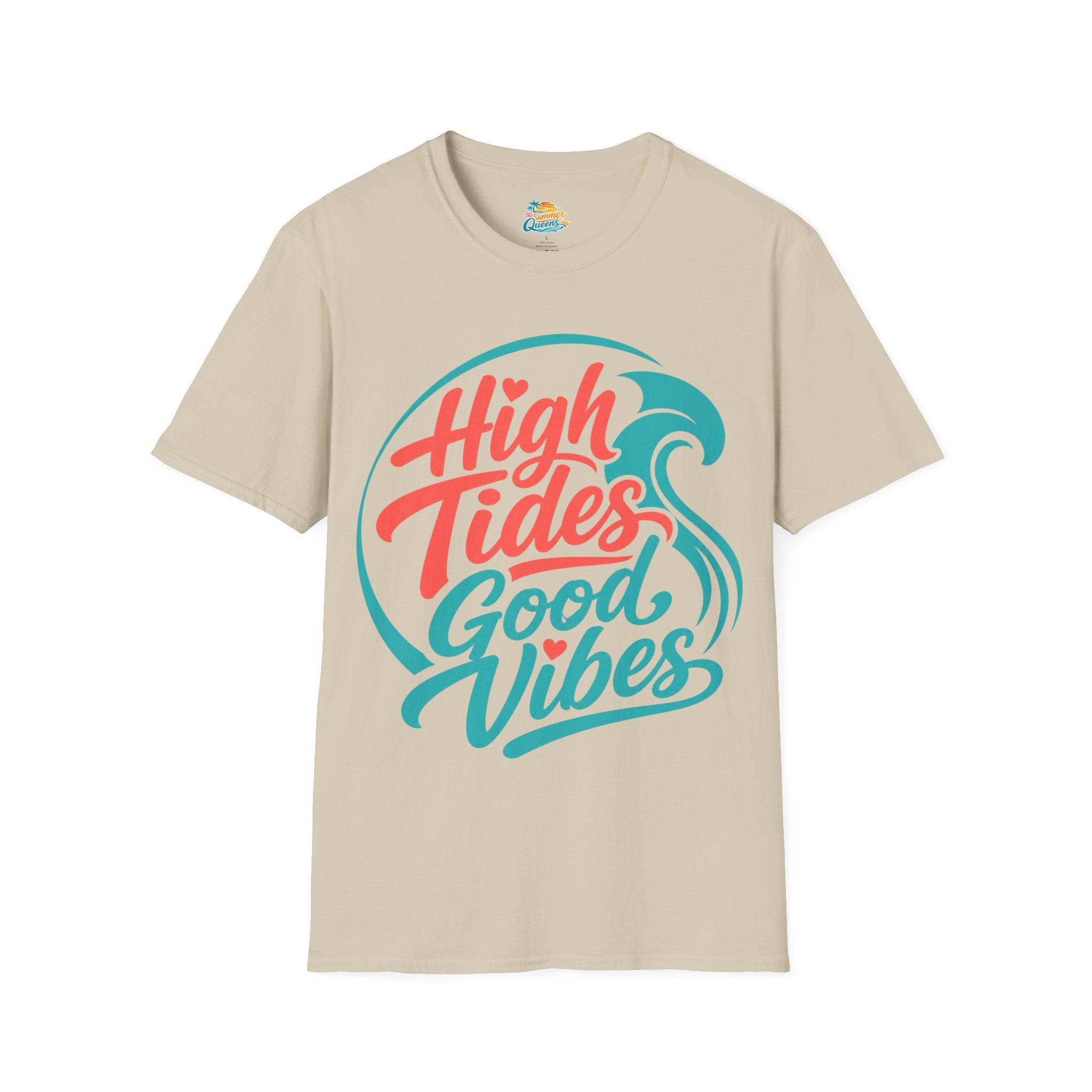 High Tides Good Vibes T-Shirt  -Beach Lifestyle Graphic Tee