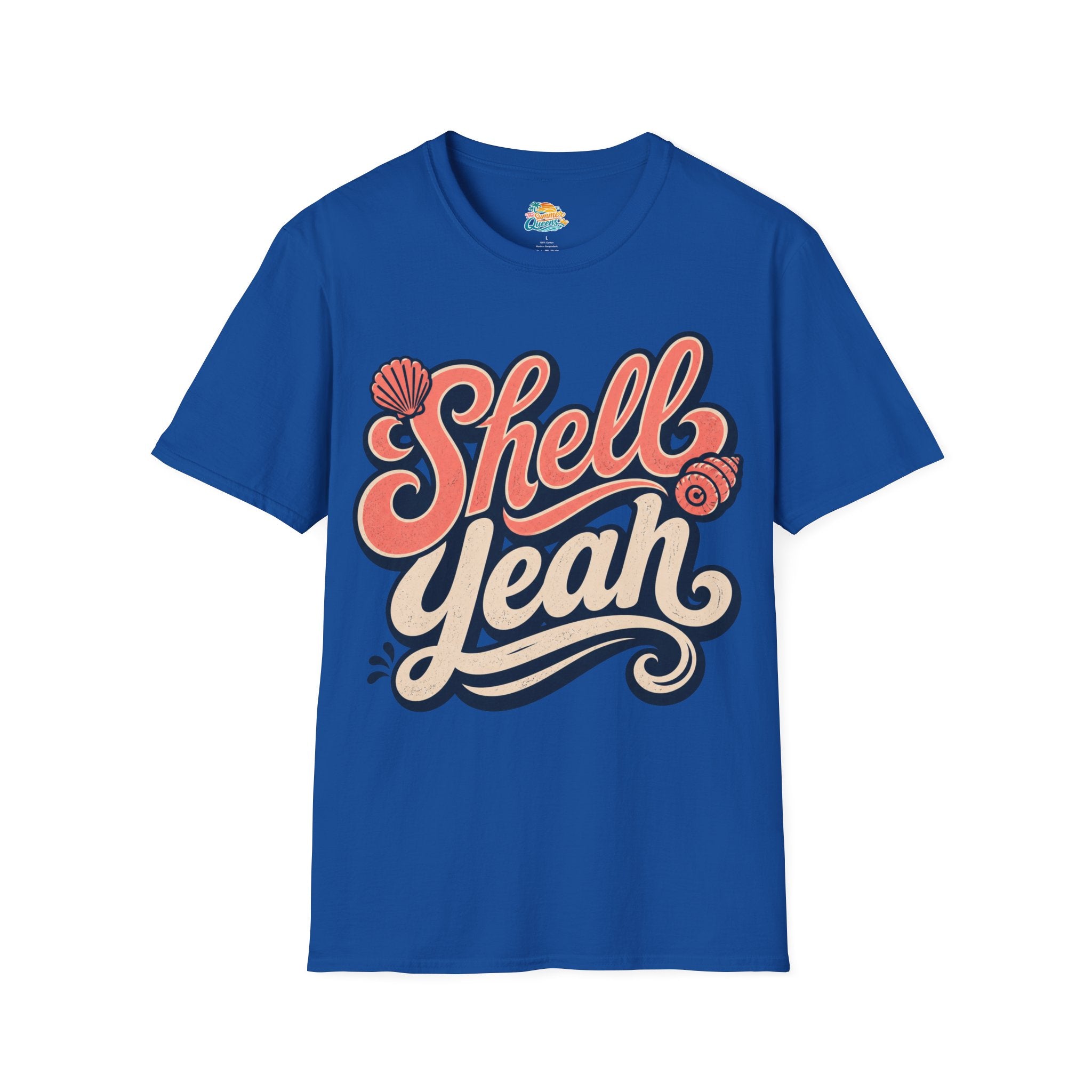 Shell Yeah T-Shirt — Retro Beachy Seashell Graphic Tee
