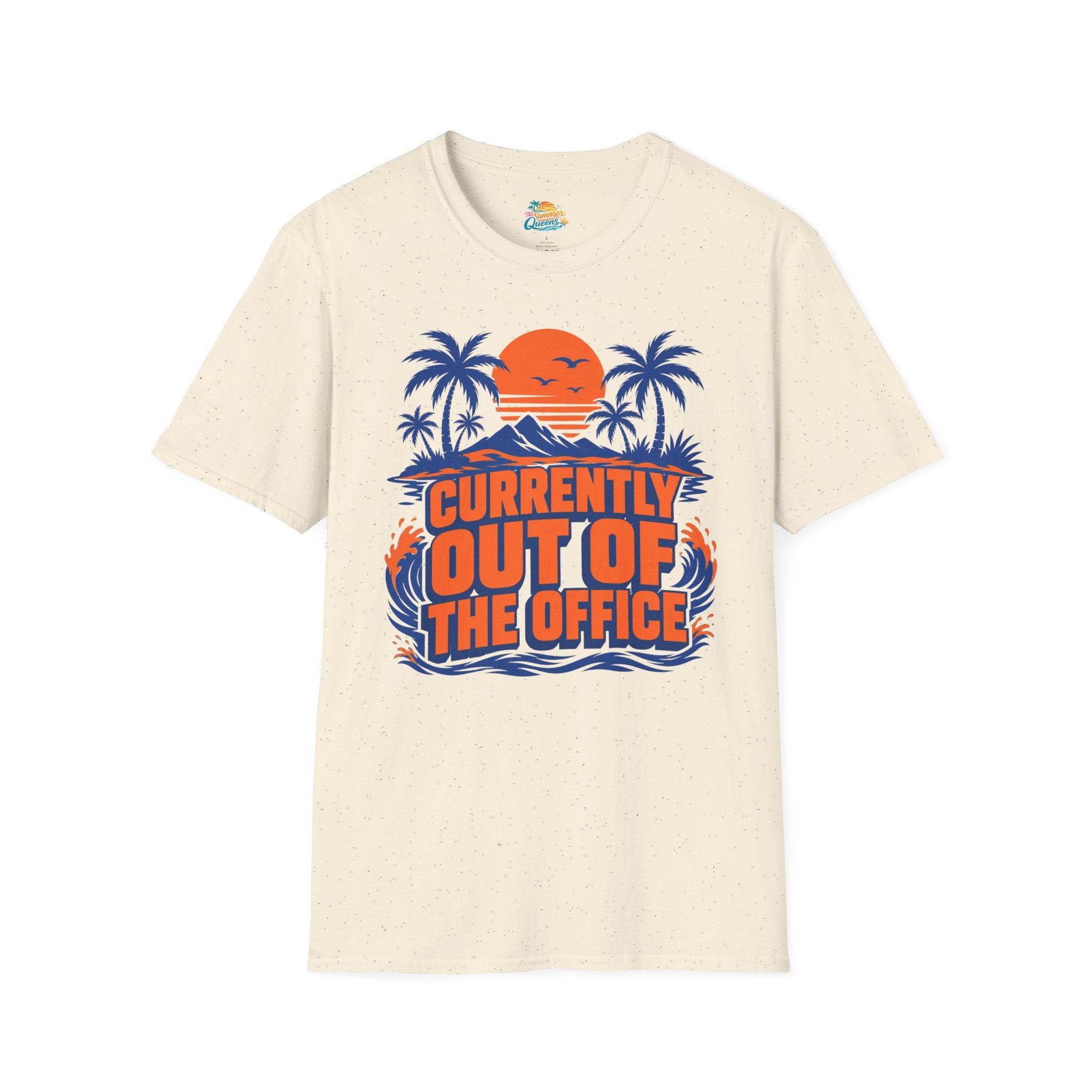 Currently Out of the Office Beach T-Shirt -  Tropical Vacation Graphic Tee
