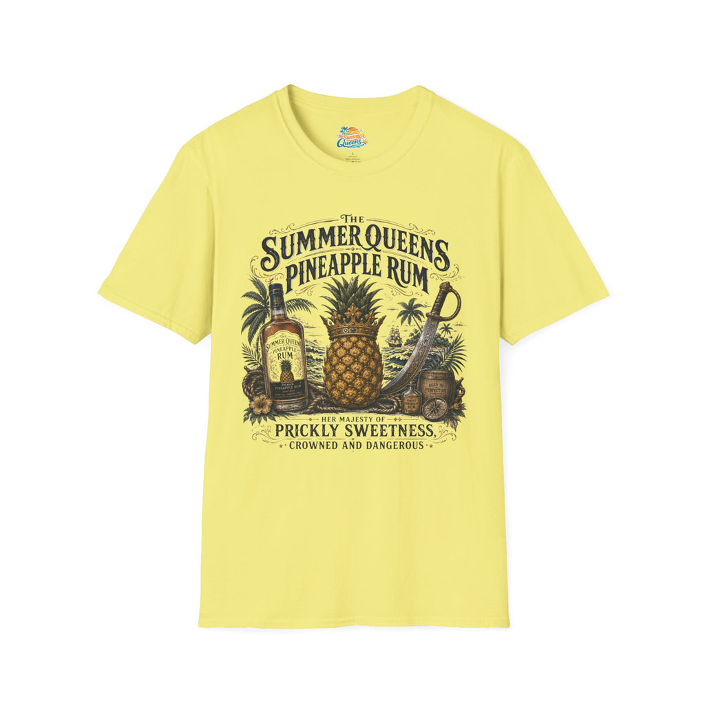 The Summer Queens Pineapple Rum Bottle T-Shirt