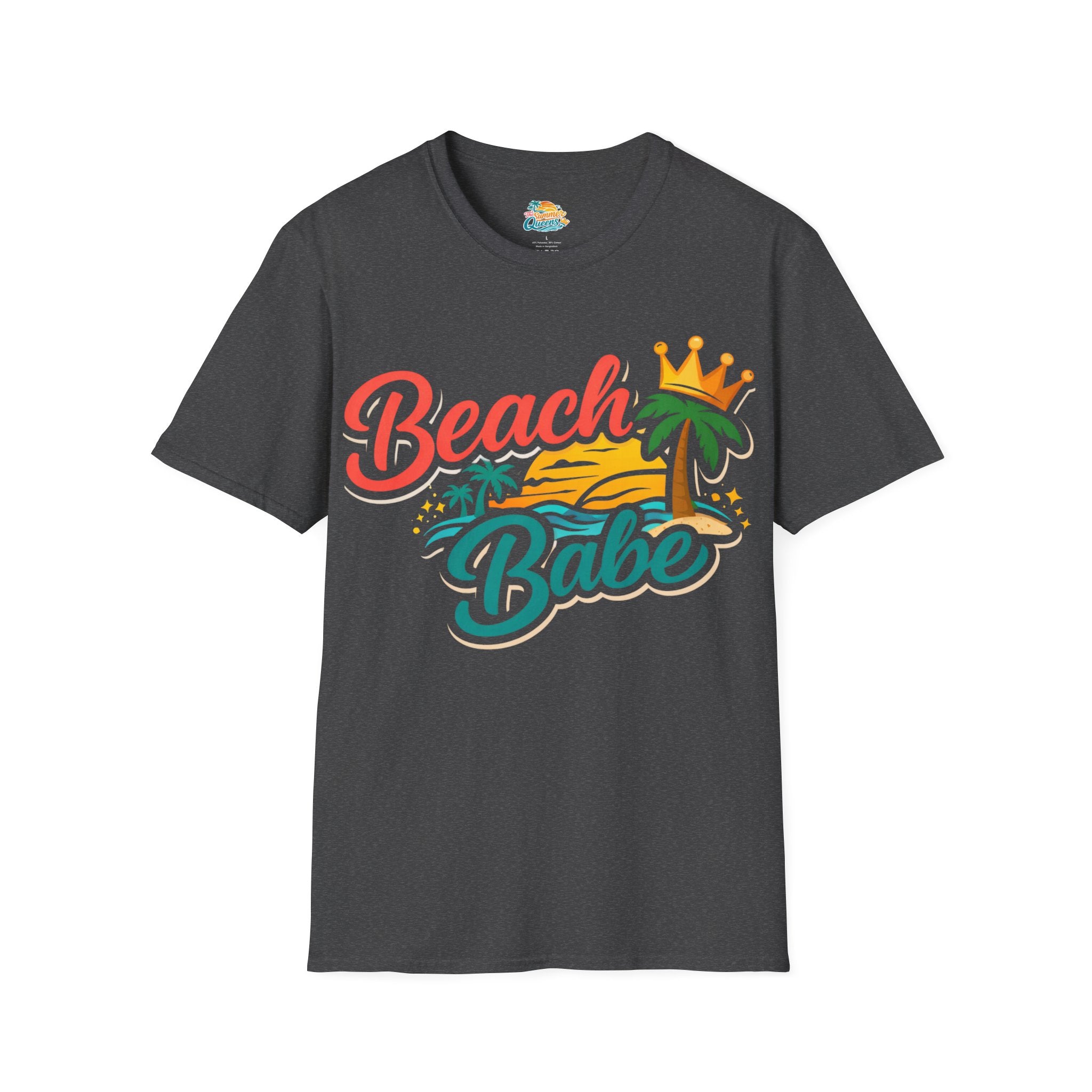 Beach Babe T-Shirt — Tropical Palm Sunset Graphic Tee