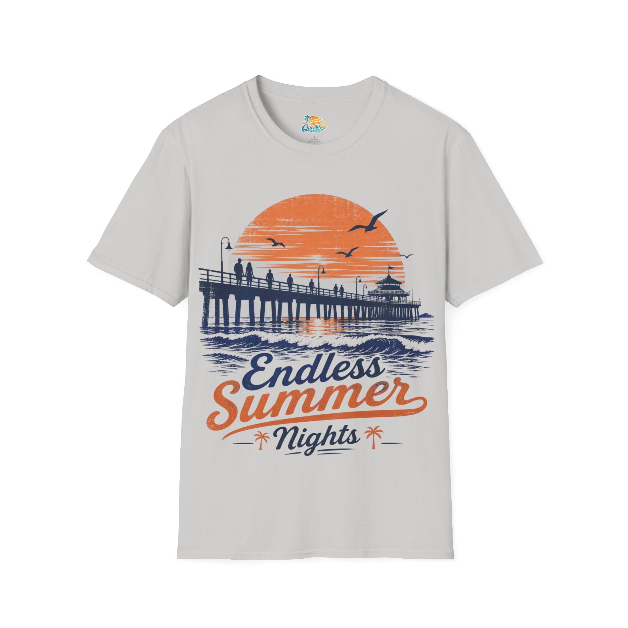 Endless Summer Nights T-Shirt — Vintage Pier Sunset Beach Tee
