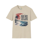 Red Sky, White Sand, Blue Water T-Shirt