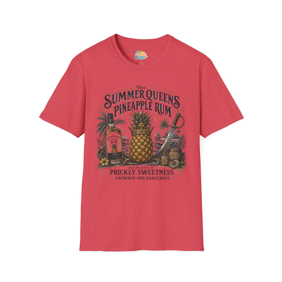 The Summer Queens Pineapple Rum Bottle T-Shirt