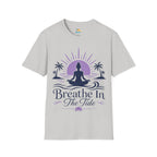 Breathe In The Tide Yoga T-Shirt — Meditative Beach Relaxation Tee