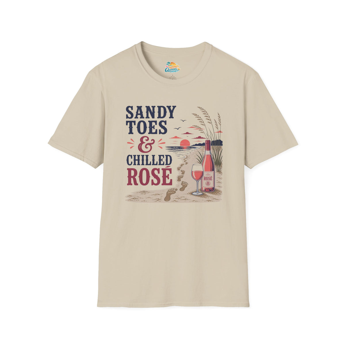 Sandy Toes & Chilled Rosé T-Shirt