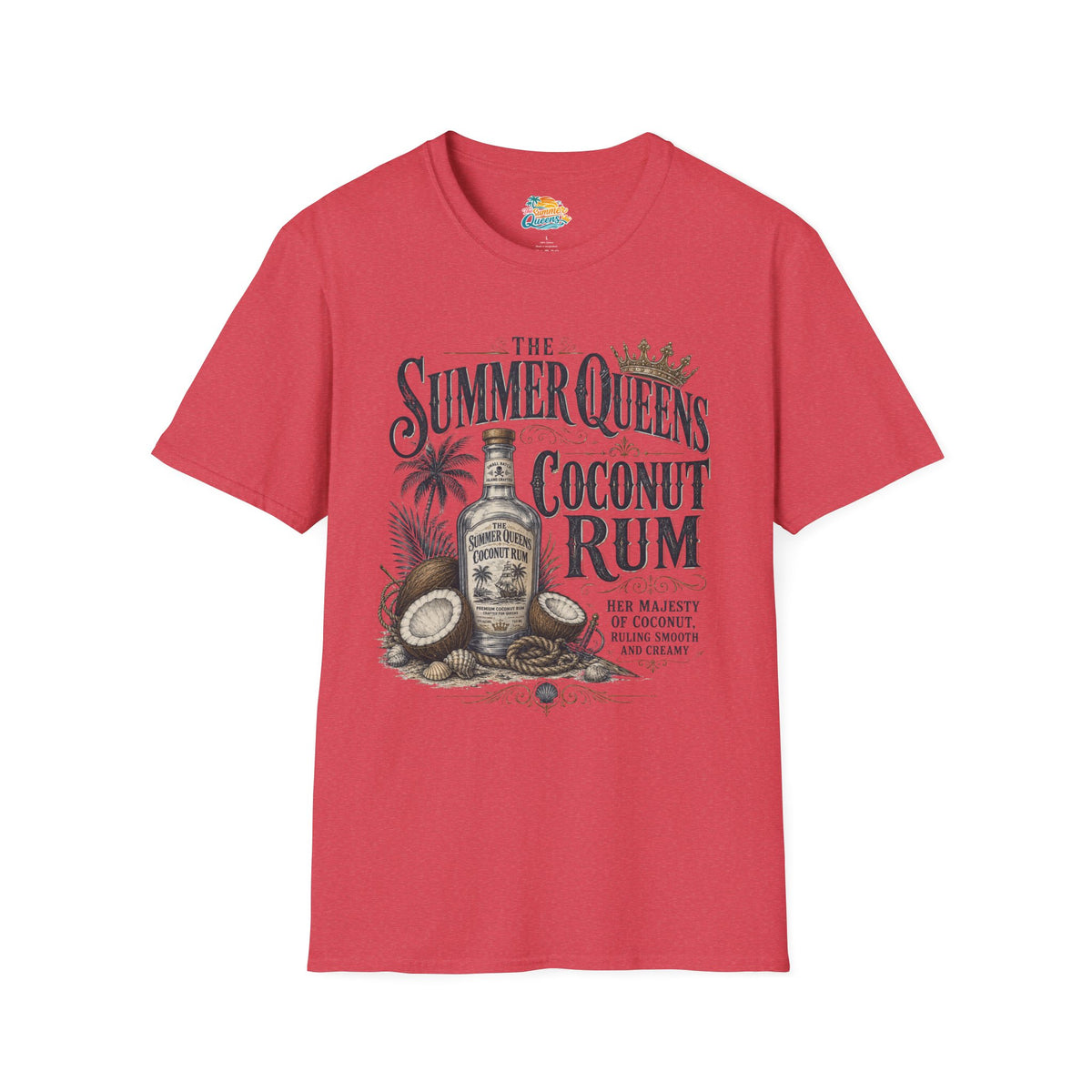 The Summer Queens Coconut Rum Bottle T-Shirt