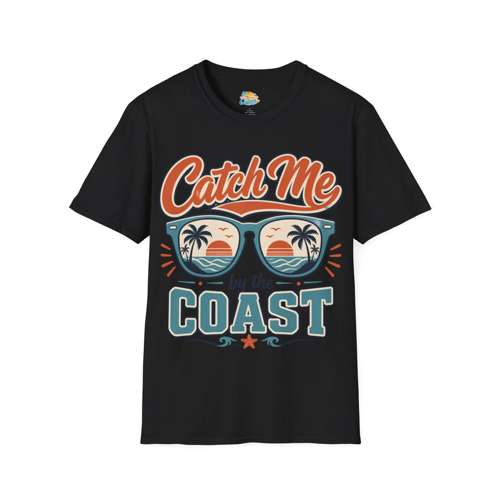 Catch Me by the Coast T-Shirt — Retro Sunglasses Beach Graphic Tee