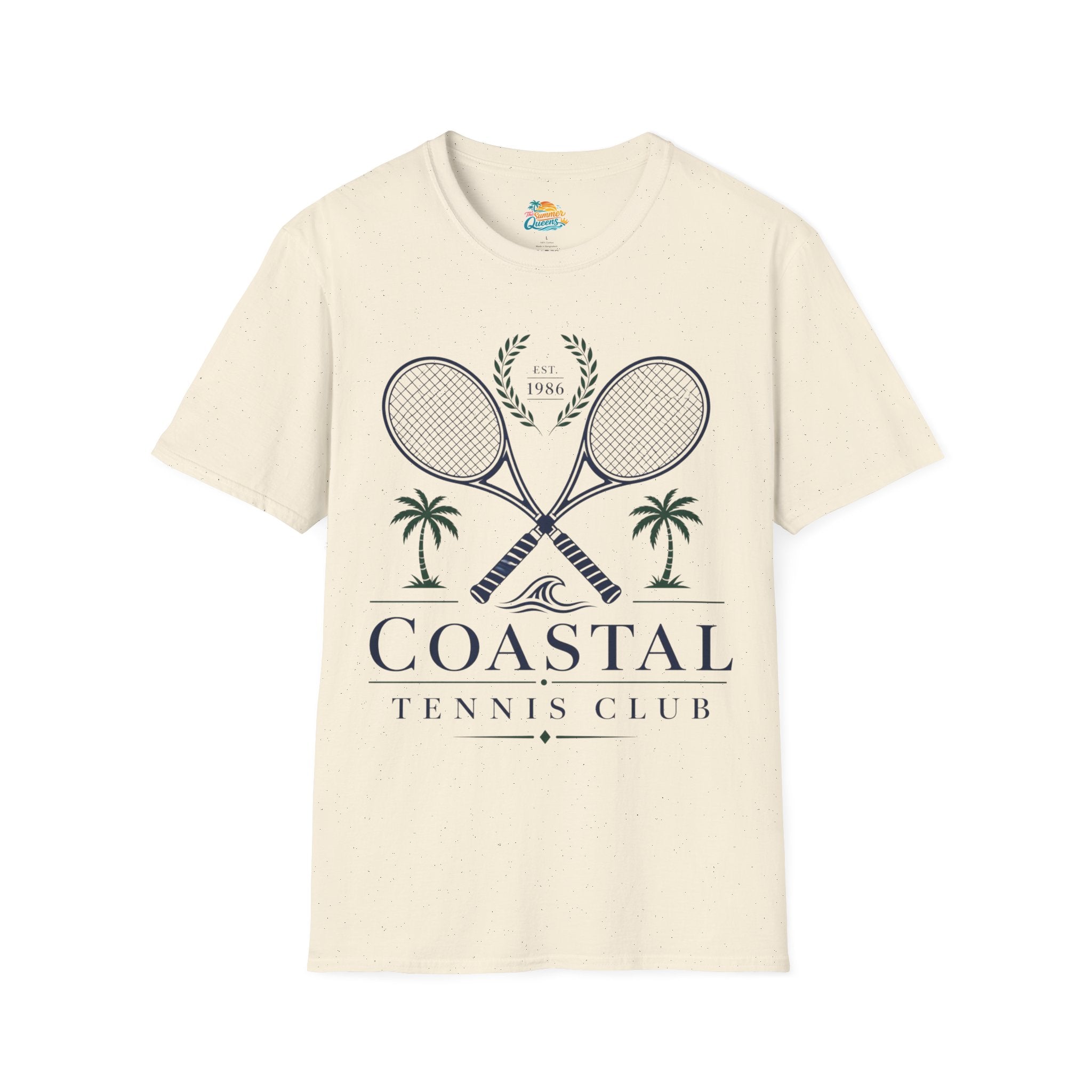 Coastal Tennis Club T-Shirt — Vintage Palm Beach Tennis Tee