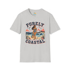 Purely Coastal Queen T‑Shirt — Vintage Beach Swim Graphic