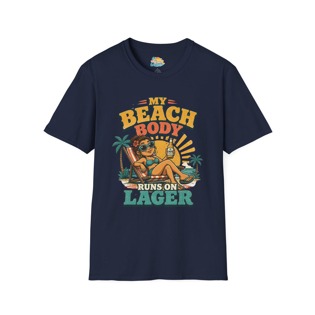 My Beach Body Runs on Lager T-Shirt