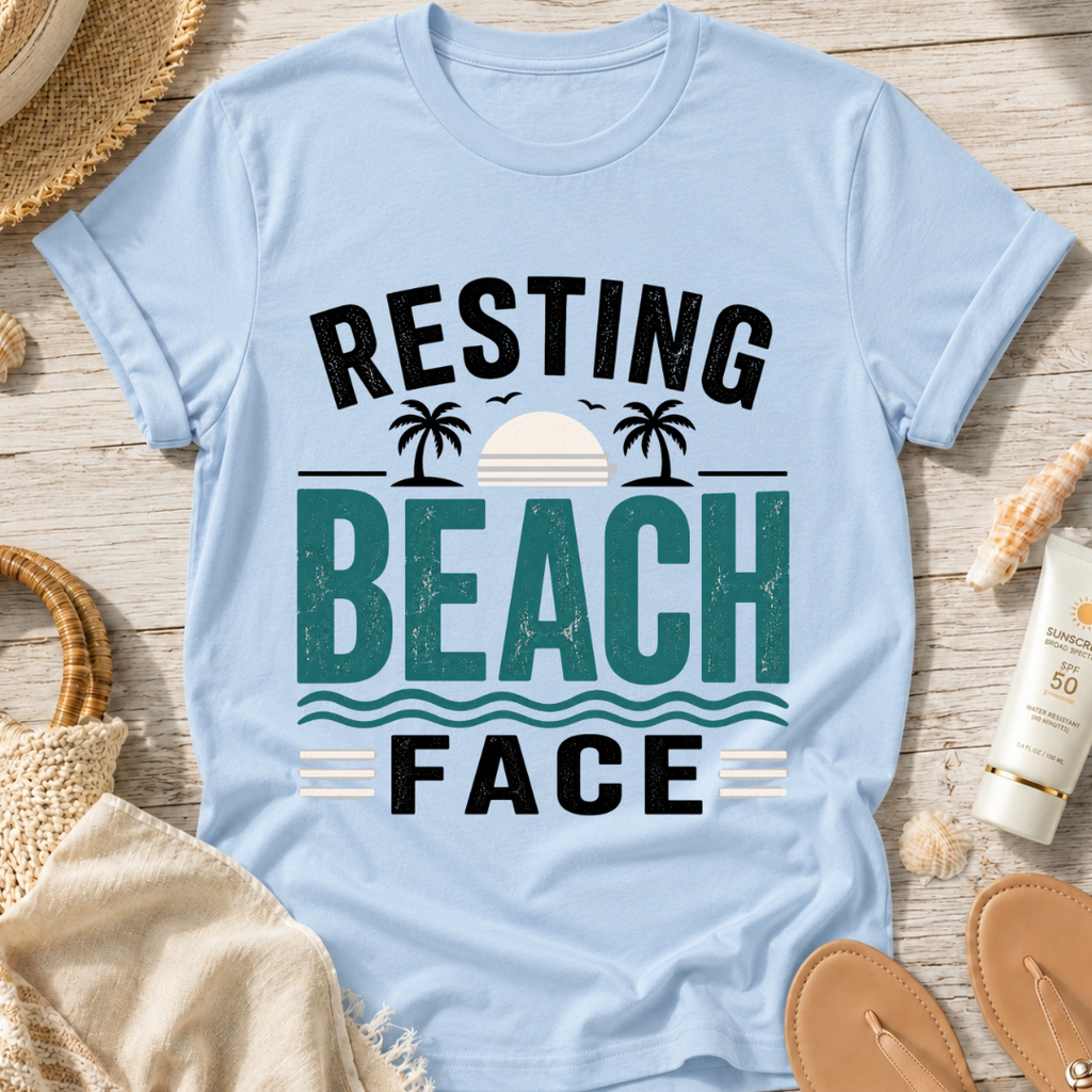 Resting Beach Face T-Shirt