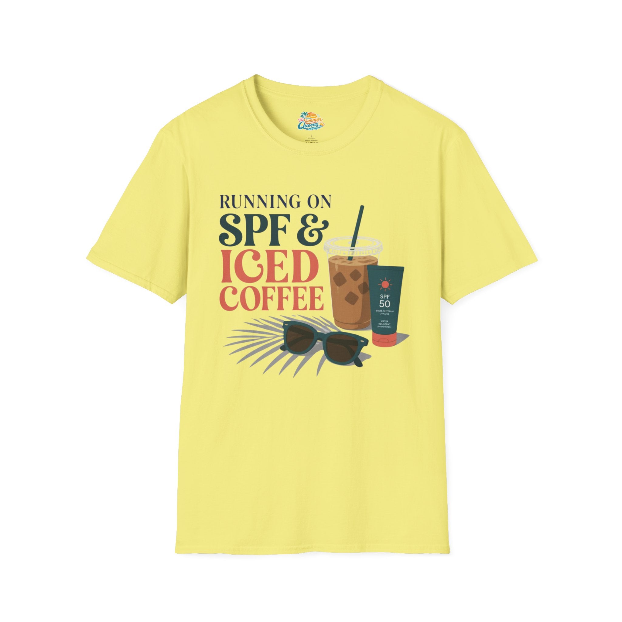 Running on SPF & Iced Coffee T-Shirt