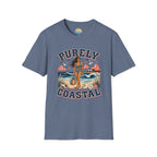 Purely Coastal Queen T‑Shirt — Vintage Beach Swim Graphic