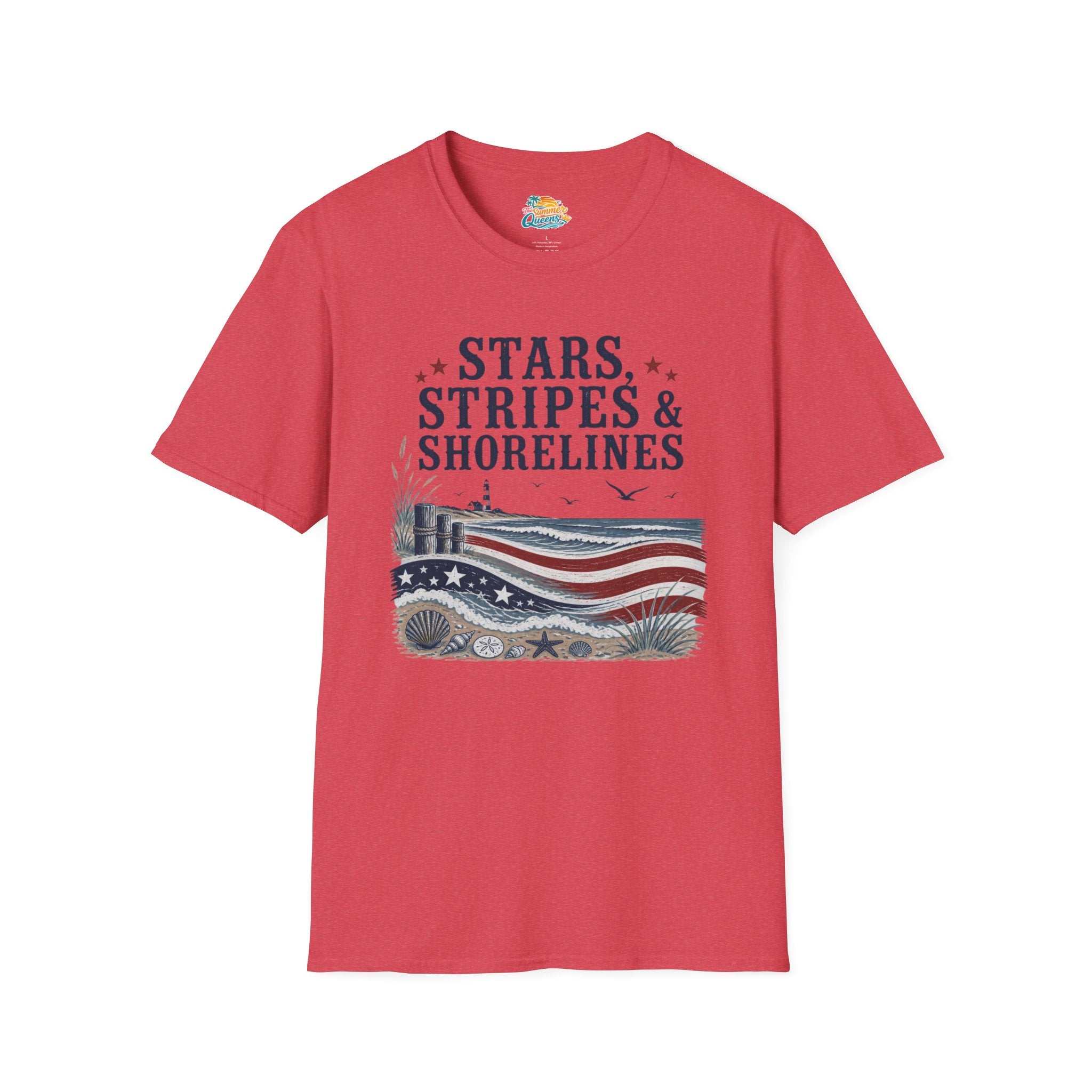 Stars, Stripes & Shorelines US Flag T-Shirt
