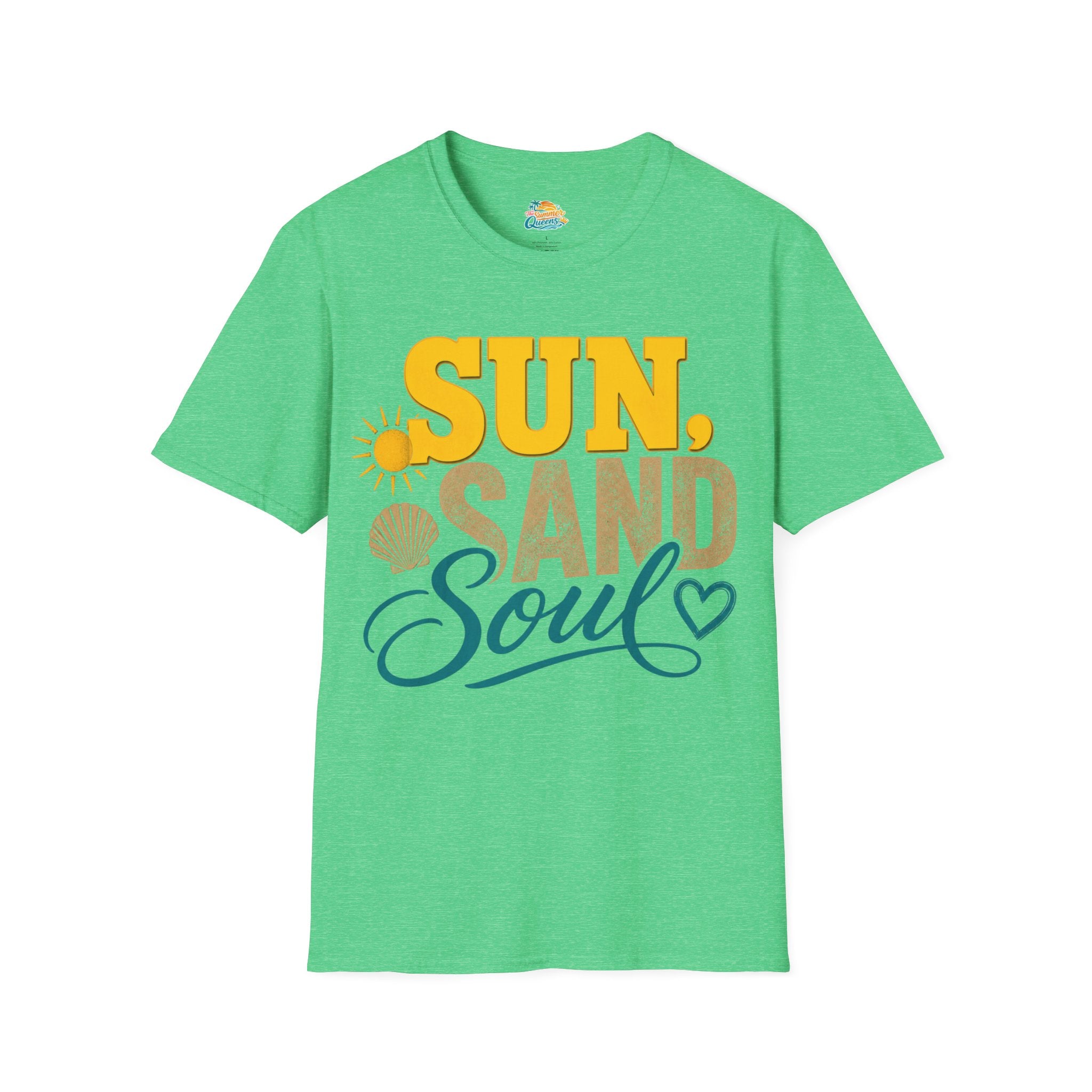 Sun, Sand & Soul Beach T-Shirt – Summer Vacation Shell Graphic Tee