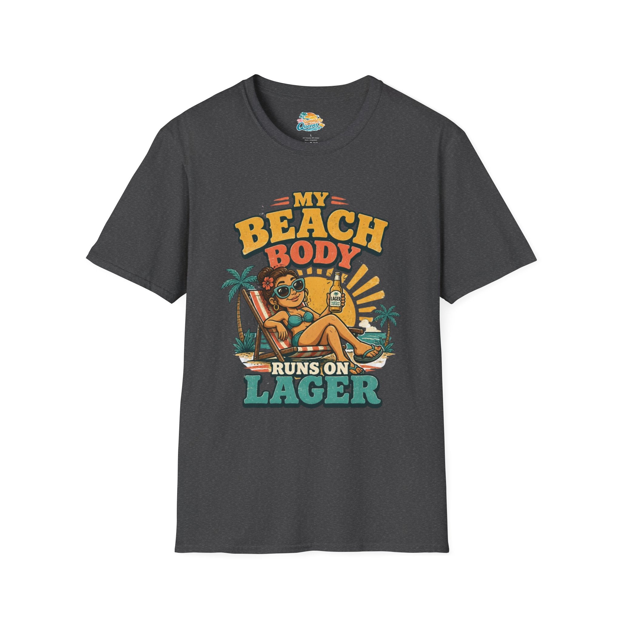 My Beach Body Runs on Lager T-Shirt