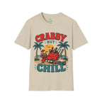 Crabby But Chill T-Shirt — Retro Beach Crab Graphic Tee