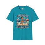 Purely Coastal Queen T‑Shirt — Vintage Beach Swim Graphic