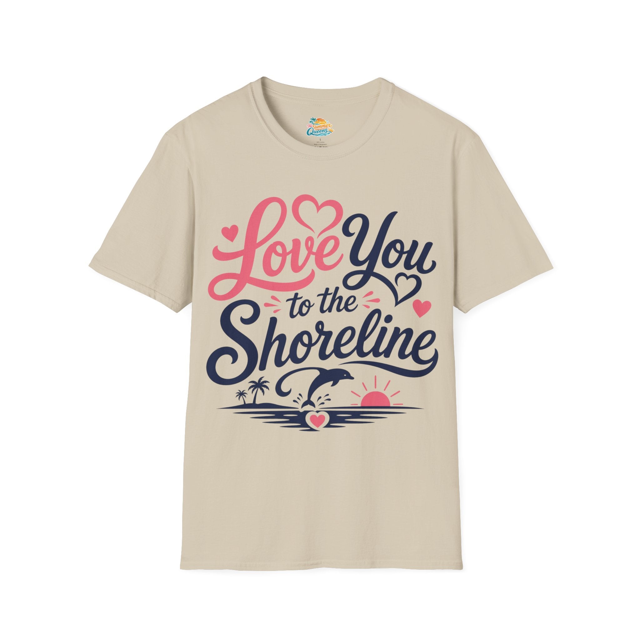 Love You to the Shoreline T-Shirt – Romantic Beach Couple Tee