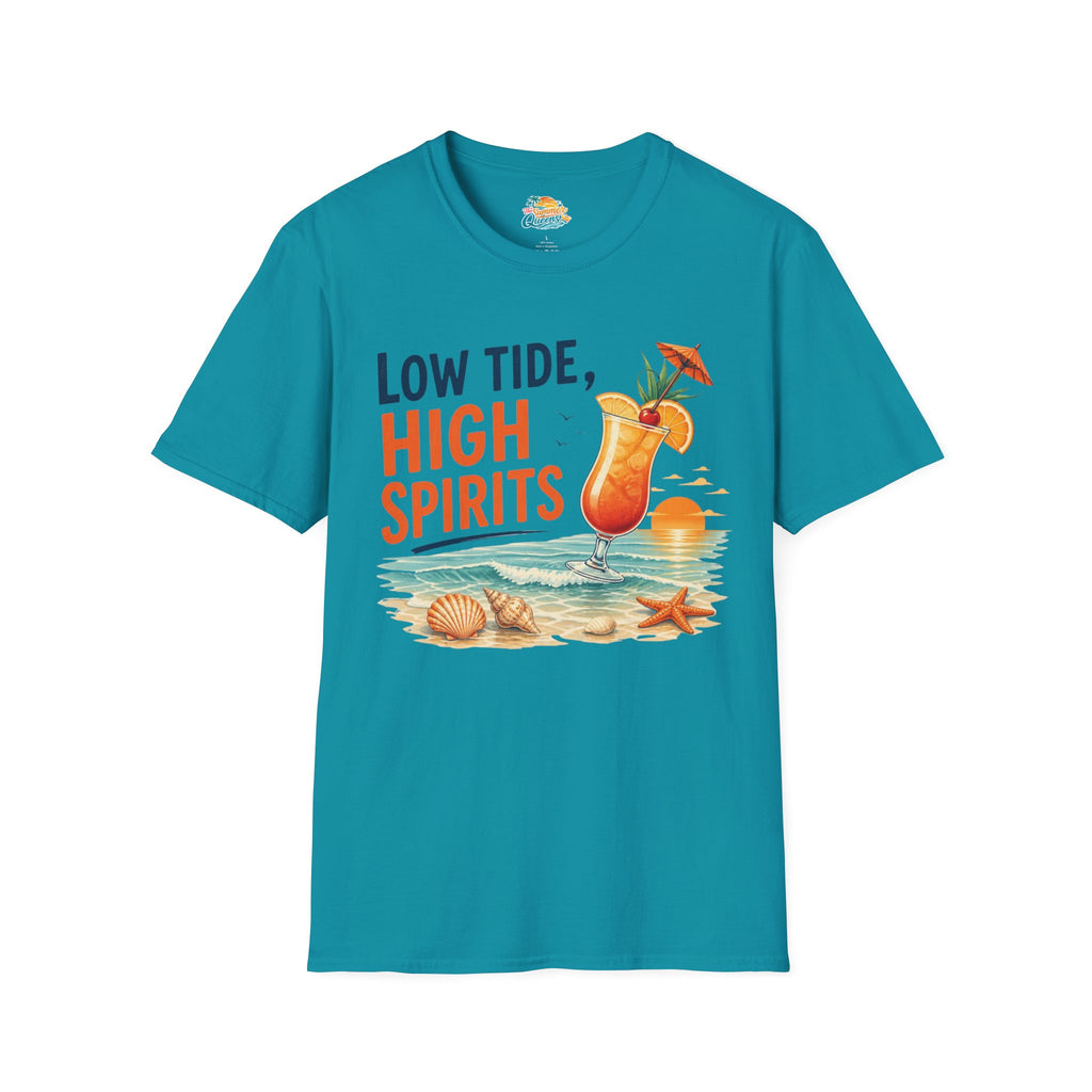 Low Tide, High Spirits Cocktail T-Shirt