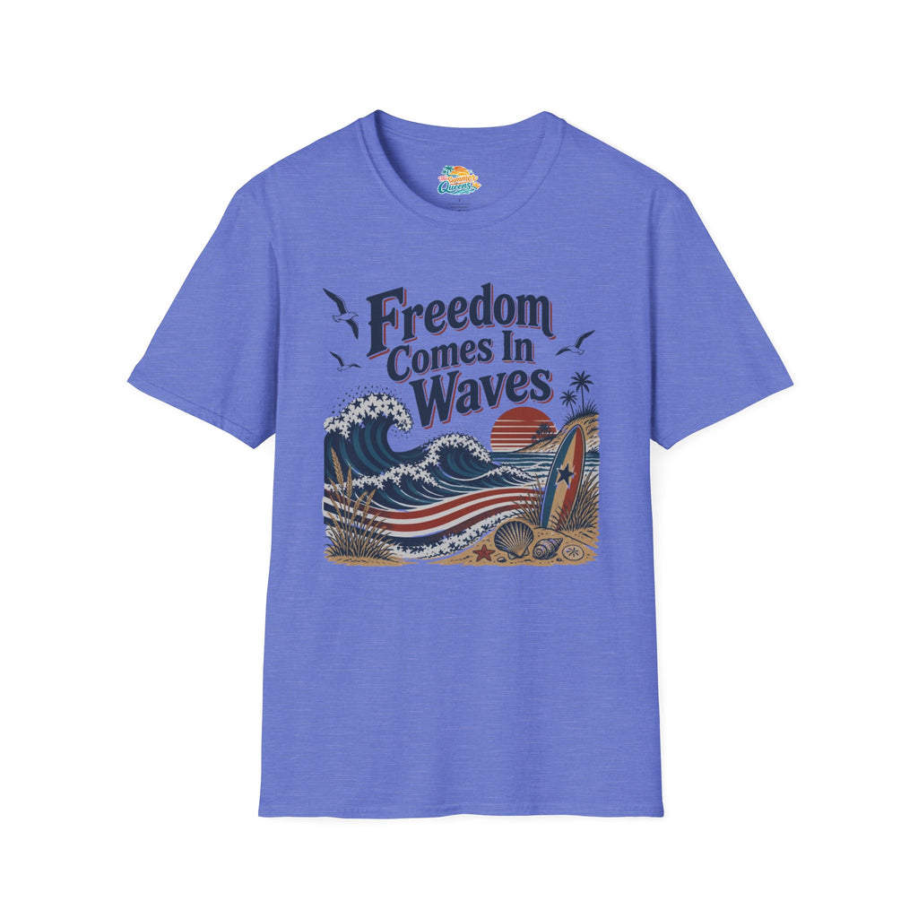 Freedom Comes In Waves T-Shirt