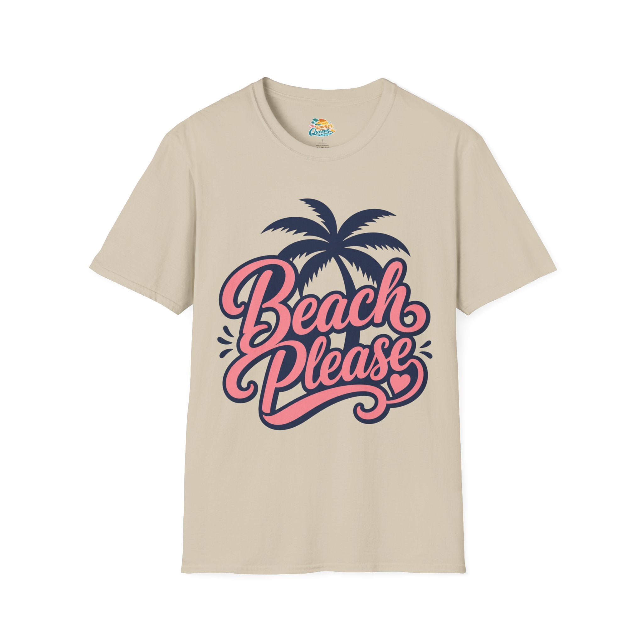 Beach Please T-Shirt — Retro Palm Tree Graphic Tee