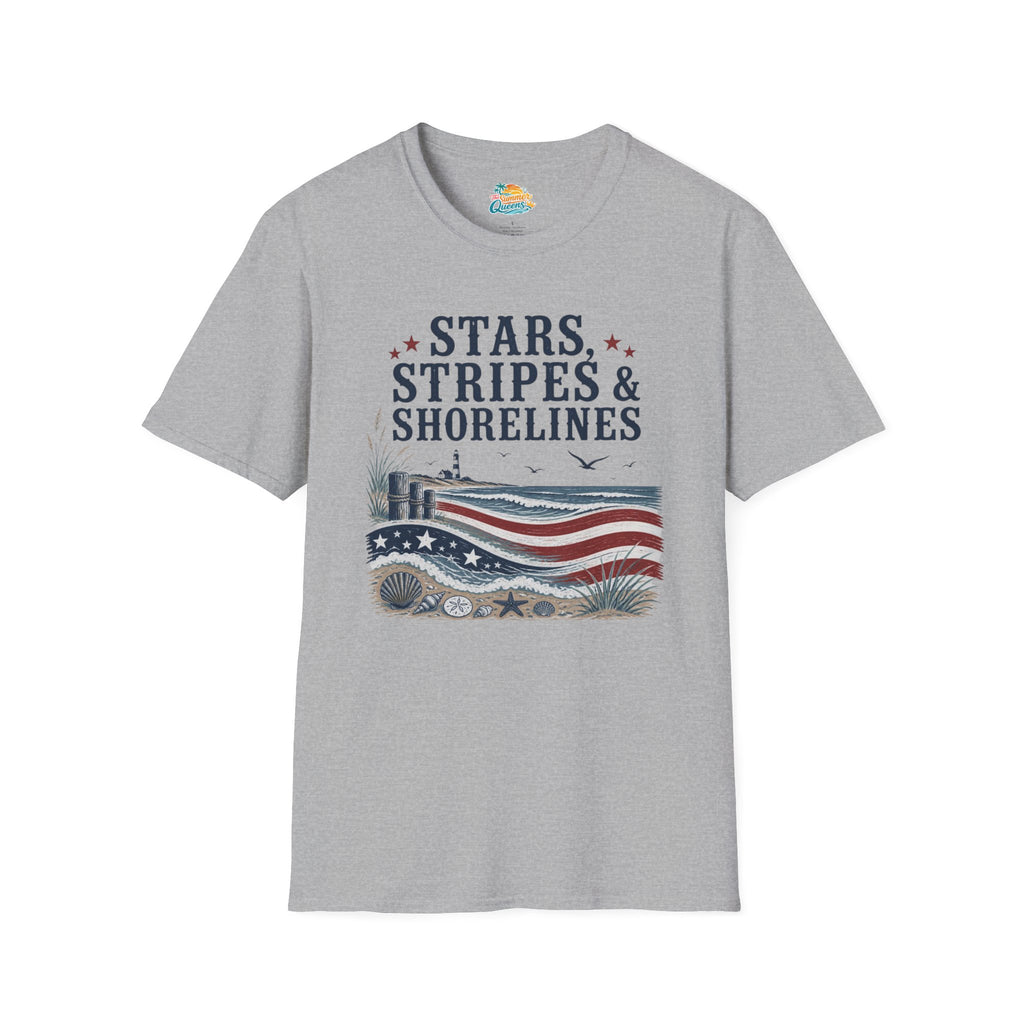 Stars, Stripes & Shorelines US Flag T-Shirt
